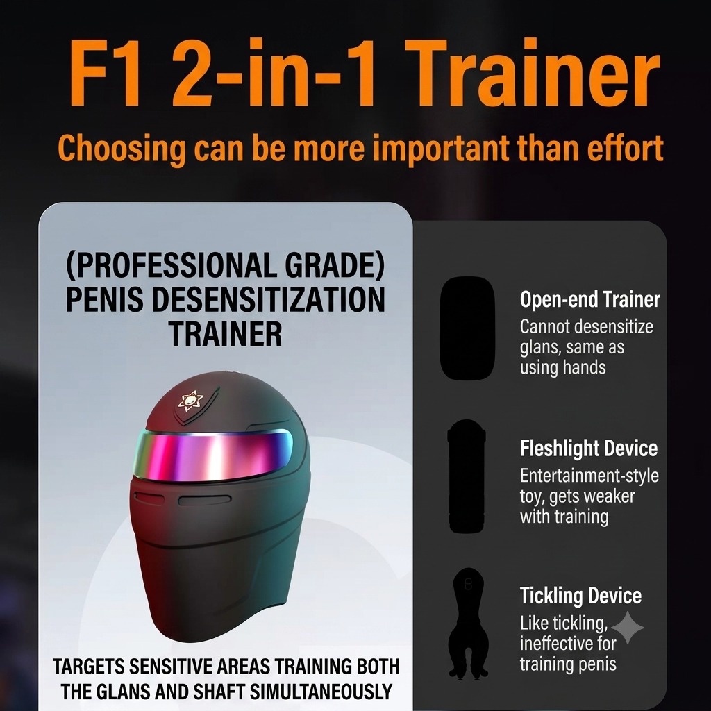 Penis Delay Trainer: Desensitizing Male Product for Endurance Training, Reducing Glans Sensitivity, Masturbation Cup, Massage, Masturbation - Image 2
