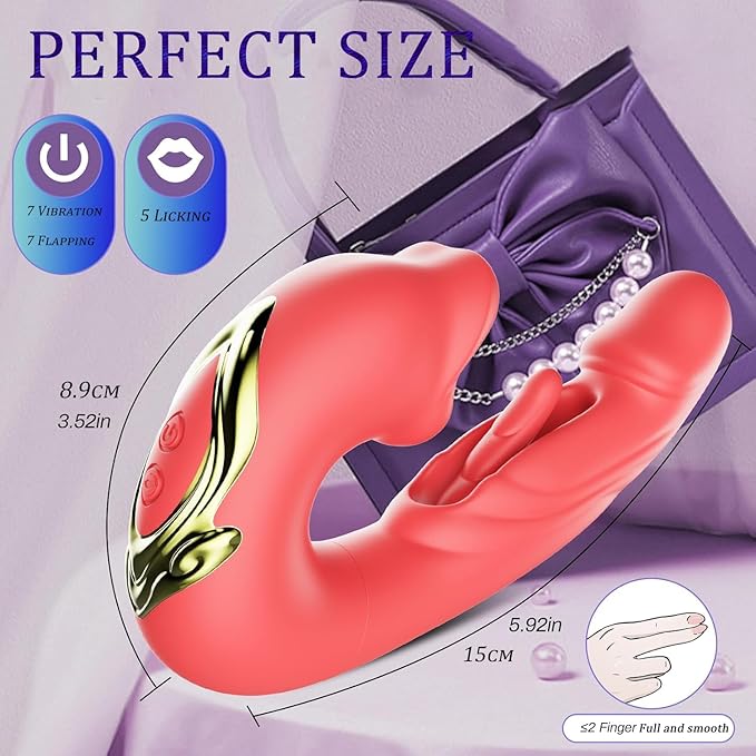 Powerful Tongue Vibrator for Women Licking Dildo Clitoris Stimultor Finger Flapping Vagin Massager - Image 3
