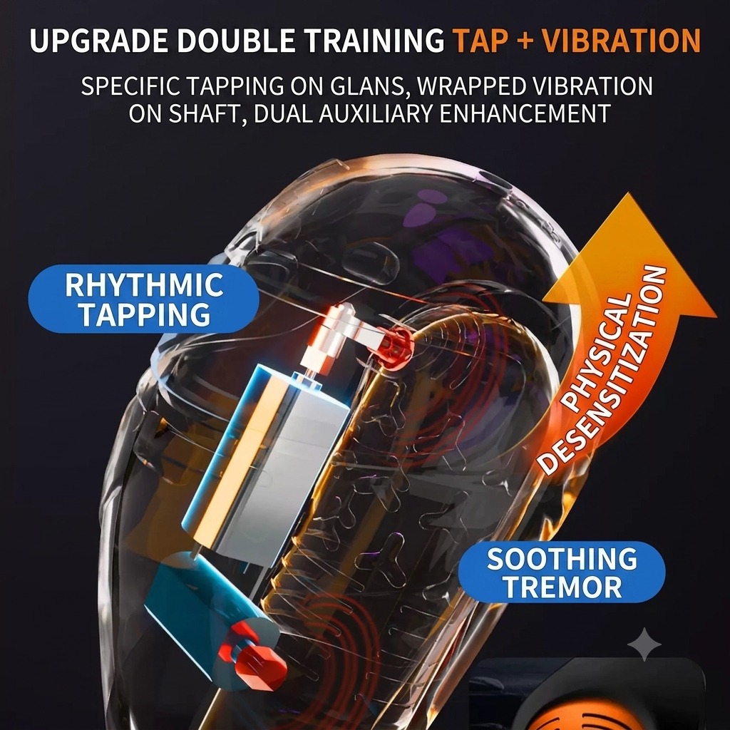 Penis Delay Trainer: Desensitizing Male Product for Endurance Training, Reducing Glans Sensitivity, Masturbation Cup, Massage, Masturbation - Image 6