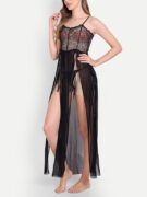 Lace Babydoll V Neck Sexy Long Nightwear