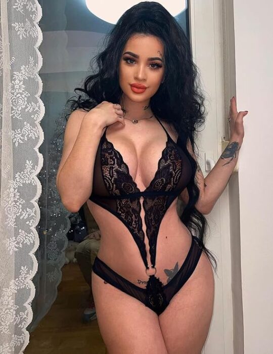 Teddy Strap Babydoll Bodysuit Bra and Panty Set