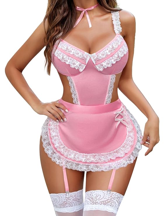 Lace Trim | Apron Cosplay Costume - Image 4
