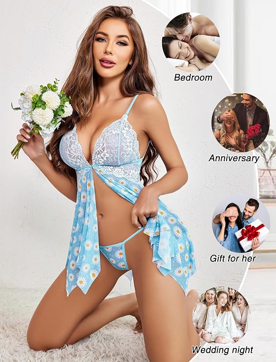 DiverseHub Women Lace Lingerie - Image 5