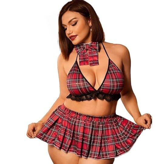 VAIA Women’s Sexy Plaid Costume