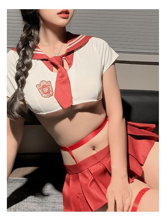 Mini Skirt, and Necktie - Image 2